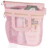 Sacs à cosmétiques Trousse de toilette de voyage Portable Douche Fourre-tout Sac à main Clear Mesh Sandbeach Femme Épaule