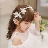 Pinces à cheveux couronne pour enfants coiffure Super fée princesse Mori bandeau pour fille coréenne spectacle de fleurs demoiselle d'honneur de la mariée