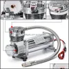 Schokdempers DC 12V 480C MaxPower 200 PSI stopcontact 3/8 of 1/4 Auto Air Suspension Compressor/Pomp PQY-VAC01 Drop Delivery 2022 Mobil DHO8C