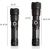 Krachtige zoombare zaklampen Torch USB oplaadbare 5 modi High Power Tactical Hunting Flashlight Lights Hiking Camping Lamp