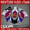 FAIRINGS KIT TANK FￖR SUZUKI RGV250 SAPC VJ23 RGVT250 RGV-250CC 97 98 KOSKOMBAR 161NO.14 RGVT-250 RGV-250 PANEL RGVT RGV 250 CC 250CC 1997 1998 ABS FAIRING ROSING ROSE BLￅ STOCK