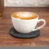 Table Mats 10pcs Round Felt Dining Protector Pad Heat Resistant Cup Mat Coffee Tea Drink Mug Placemat Kitchen Accessories