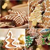 Moldes de cozimento Mods 4pcs/conjunto de biscoitos de plástico Baking Snowman/Snowflake/Christmas Tree/Papai Noel Moldes Padrão Droga Drop 2022 Home Dh3q2