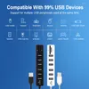 Hub 3.0 Multi USB Splitter de alta velocidade 3 6 portas 2.0 HAB TF SD Reader, tudo em um para acessórios para computadores para PC