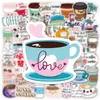 Bubble Tea and Coffee Stickers 100 PCS Vinyle Étanche Boisson Autocollant pour Ordinateur Portable Pare-chocs Skateboard Bouteilles D'eau Ordinateur Téléphone Tasse Cadeaux