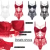 Soutiens-gorge Ensemble Body Lingerie Ensemble Solide Dentelle Bretelles Évider Shapewear Sous-Vêtements Coupe Complète À Armatures Sexy Soutien-Gorge String Costume 221010