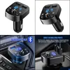 Other Auto Electronics Fm Transmitter Car Hands- Bluetooth-Compaitable 5.0 Kit Mp3 Modator Player Hands O Receiver 2 Usb Fast Charger Dhufj
