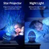 Projecteur en étoile LED Galaxy Light Night avec du bruit blanc apaise le lecteur de musique de sommeil pour la fête des lumières rotatives chambre et décoration de la pièce