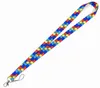 Autism Awareness Puzzle Doctor Nurse Medical Keychains Lanyard for Buttons Phone ID Name Tag DIY Hanging Rope Key Ring Gifts