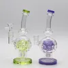 Bong en verre borosilicaté narguilé huile Dab plate-forme fumée conduite d'eau avec matrice perc