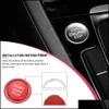 Autres accessoires intérieurs Bouton d'arrêt de démarrage du moteur de voiture Anneau d'allumage Er Garniture pour Vw Golf 7 Mk7 Vii Gti R Tiguan Jetta Cc Arteon Pass Dhz3B