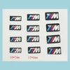 Car Stickers 100Pcs Tec Sport Wheel Badge 3D Emblem Sticker Decals Logo For M Series M1 M3 M5 M6 X1 X3 X5 X6 E34 E36 E6 Car Styling S Dhhym