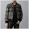 Men's Suits Men's Fashion Luxury Velvet Embroidered Baseball Sequin Jacket Casual Coats Nightclub Dance Hip Hop Male Sin292H