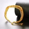 Bangle Collare holle bloemarmband voor vrouwen goud/zilveren kleur sieraden armbanden armbanden meisjes H025