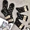 Mannen en vrouwen designer sokken retro brief print merk mode sok heren herfst winter sokken groothandel