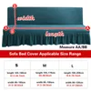 Chair Covers Stretch Jacquard Futon Sofa Bed Cover With Skirt Armless Slipcover Furniture Protector Small Checks Machine Washable 1PC