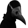 Máscaras de festa Plague Doctor Black Death Mask Leather Halloween Steampunk PU Carnival Cosplay Adult De Peste Adulto Spectacle Mask Grim Reaper 221011