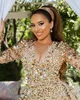 2022 ASO ebi Gold Gold Sparkly Fructious Frust Dresses Chryses Cyer Devel Asevial ​​Second Second Dression Dress