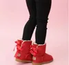 Bottes Australie Enfants Botte de neige pour enfants couleur bonbon clair hiver chaussures imperméables Filles garçons WGG Bottines Fourrure pour tout-petits Chaussures chaudes Bottes pour filles en bas âge