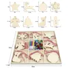 Christmas Decorations Wooden Wall Calendar Ornaments Xmas Tree DIY Hanging Home Anti-cracking Small Jiugongge Birthday Board