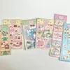 Gift Wrap Korean Cartoon Sweet Bear Stickers DIY Scrapbooking Idol Card Happy Planning Stationery Kawaii Art Supplies Decorative Sticker