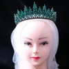 Schwarze Kristallblätter Party Geburtstag Tiaras Krone Kopfschmuck Strass Festzug Diadem Braut Stirnband Hochzeit Haarschmuck