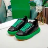 Designer PILLOW Sneakers Green Casual Shoes Breads Women Mens Trainers Leather Lace Up Shoe Outdoor Thick bottom Trainers Size 35-45