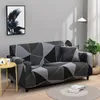 Tampas da cadeira 1/2/3/4 do lugar Geometria de sofá elástico Spandex Couch L Shape Shaise Protetor de móveis de capa deslizante LONGE