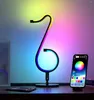 Luzes noturnas LED SMART RGB TABELA LUDER DE TABELA USB ATMOSFERA COM APP CONTROTO REMOTO LUZ DE LIGHT para o quarto Decoração de casa da parede Tiktok