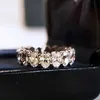 클러스터 링 고급 타원형 컷 Moissanite Diamond Ring % Original 925 여성용 스털링 실버 약혼 웨딩 밴드 반지 brida235u