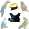 Autres fournitures pour oiseaux T84E 1 PC beauté perroquet harnais et laisse en cuir réglables Anti-morsure pour ceinture de corde d'entraînement en plein air