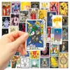 Hediye Sargısı 50 PCS Vintage Divination Tarot Kart Çıkartmaları Dizüstü bilgisayar Kırtasiye Scrapbook iPad El Sanatları Malzemeleri Çıkartma Scrapbooking Materyal