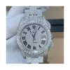 Relógio Digner Personalizado vvs1 Luxo Iced Out Moda Relógio Mecânico Moissanit e Diamond free ship GIA UFTGQF9W