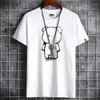 T-shirt da uomo T-shirt per uomo Abbigliamento Fitness 2023 Bianco O collo Anime Uomo Uomo oversize S-6XL T-shirt Goth Punk