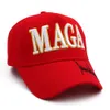 New Trump Maga Baseball Party Hats 3D Bordado 2024 Campanha Wly935