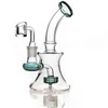 Bong Hookahs Mini Dab Rig Water Pipe Glass 14mm Joint Banger Pipes Bubbler for Smoking Recycler Dabs Accessory