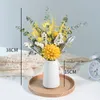 Faux Floral Greenery Simple Fashion Creative Bouquet Of Dried Flowers Eucalyptus Rose Chrysanthemum Home Decoration Living Room Table Ornaments 221010