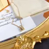 Collana girocollo di alta qualità Designer 925 placcato argento 18 carati placcato oro in acciaio inossidabile collane con ciondolo lettera per le donne gioielli da sposa X201