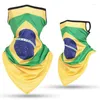 Bandanas plus size esporte bandana seda pendurada triângulo face de tubo de cachecol de pescoço capa de pêssego pêssego de bandeira da cabeça da cabeça nacional bandeira nacional bandeira nacional