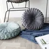 Cuscino Poggiatesta in vita per divano europeo su misura Ruota circolare rugosa a mano Zucca