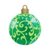 Decorazioni per la casa decorazioni natalizie palloncino gonfiabile 60cm ornamento da giardino per esterni bianco nero rosso verde palla in pvc giocattolo natale buon natale fiocchi di neve stampa