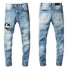 Man jeans skinny designer jeans rasgado para homens jeans angustiados Rip Rip Rasker Black Pant 20ss Jogger zíper longo de cargo de carga folgada juventude