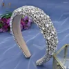 Направления A452 Ручная труба Скуда Свадебная повязка на голову барокко Женщины Хедоп для вечеринки для выпускного вечера Tiara Sparkly Full Clear Crystal Gem Headsds