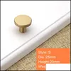 Handles puxa os botões de botões de latão sólidos para móveis armário de guarda -roupa portas de cozinha manípulo de loda