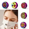 Masque de 12 mm Masque Air Fairier du médaillon Colore en acier inoxydable Boucles d'huile essentielle pour les masques faciaux respirants