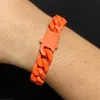 13mm Hip Hop Couleur Acier Inoxydable Chaîne Cubaine Bracelets Amant Sport Bracelet