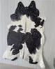 Mattor Fashion Stamping Cow Printed Carpet Velvet Imitation Leather Rugs Cowhide Animal Skins Natural Shape Decoration Mats