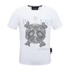 Plein Bear TシャツメンズデザイナーTシャツブランド衣料ラインストーンPPスカルメンTシャツ丸い首SSストーンクラシックヒップホップストリートウェアトップティーPB 160637