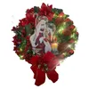 Dekorativa blommor heliga julkrans rustik ytterd￶rrh￤ngare kreativt tema party dekoration f￶r hem tr￤dg￥rd bondg￥rd stta889