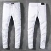 Homme Skinny Denim Jeans Designer Riped Jeans pour Hommes Distressed Rip Torn Biker Noir 20ss Moto Jogger Zipper Slim Fit Trou Droit